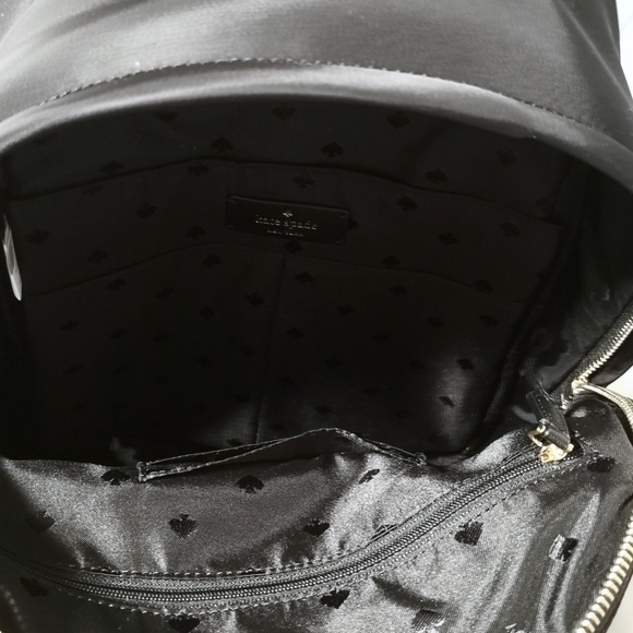 NEW Kate Spade Chelsea Nylon Medium Backpack Black WKR00556 $299 - Picture 5 of 5